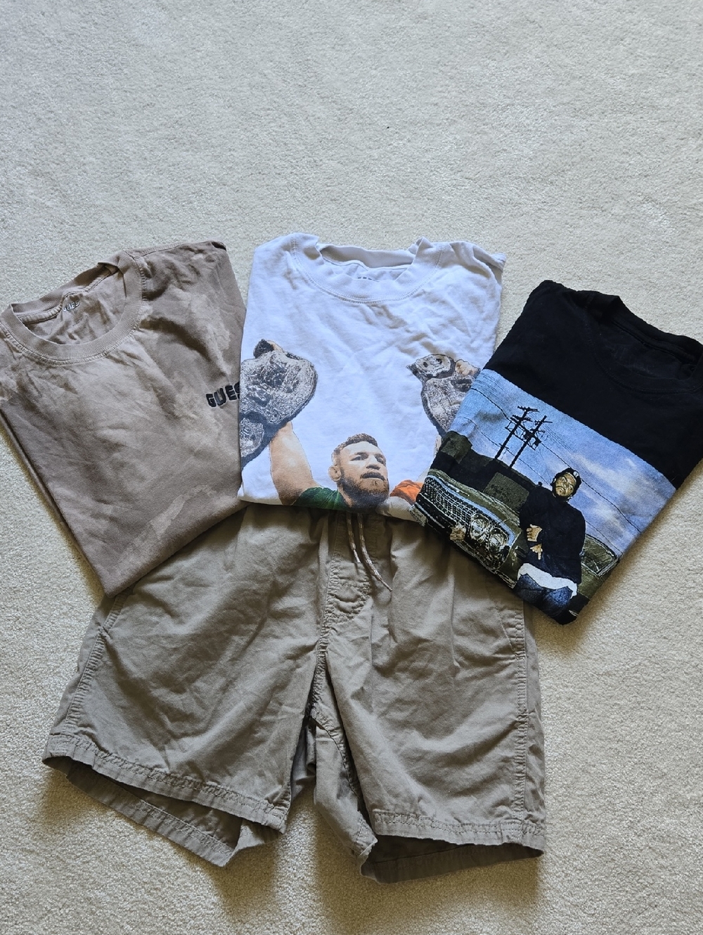 Mens Men's Graphic T Shirt And Shorts Bundle!!